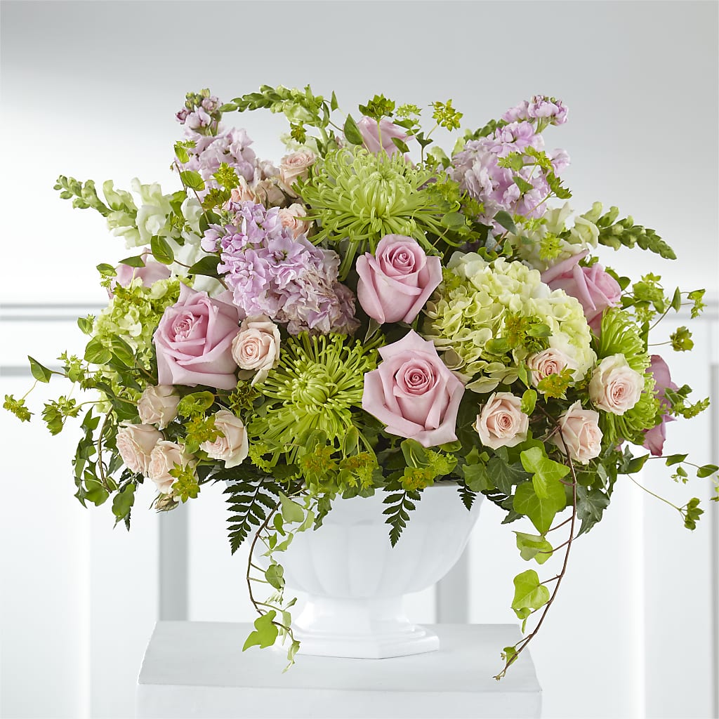 Radiant Embrace Arrangement – White Lilies N Paradise, Kokomo IN