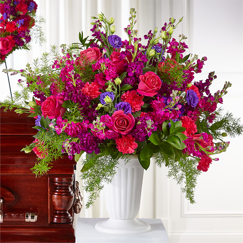 Eternal Day Arrangement – White Lilies N Paradise, Kokomo IN