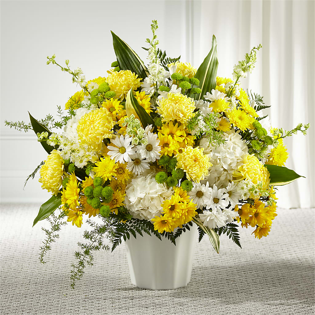 Unity & Grace Floor Basket – White Lilies N Paradise, Kokomo IN