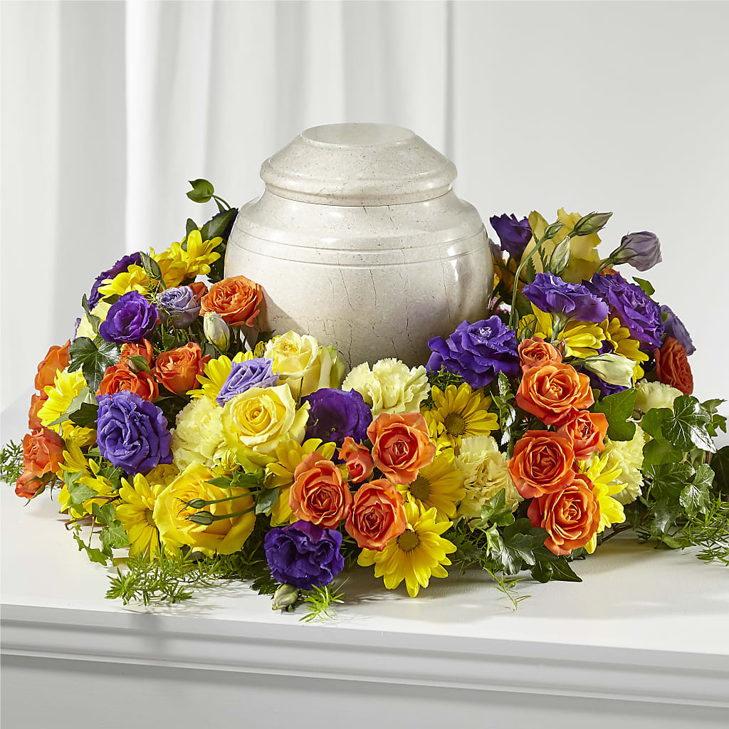 Blossoms of Remembrance Cremation Adornment – White Lilies N Paradise, Kokomo IN