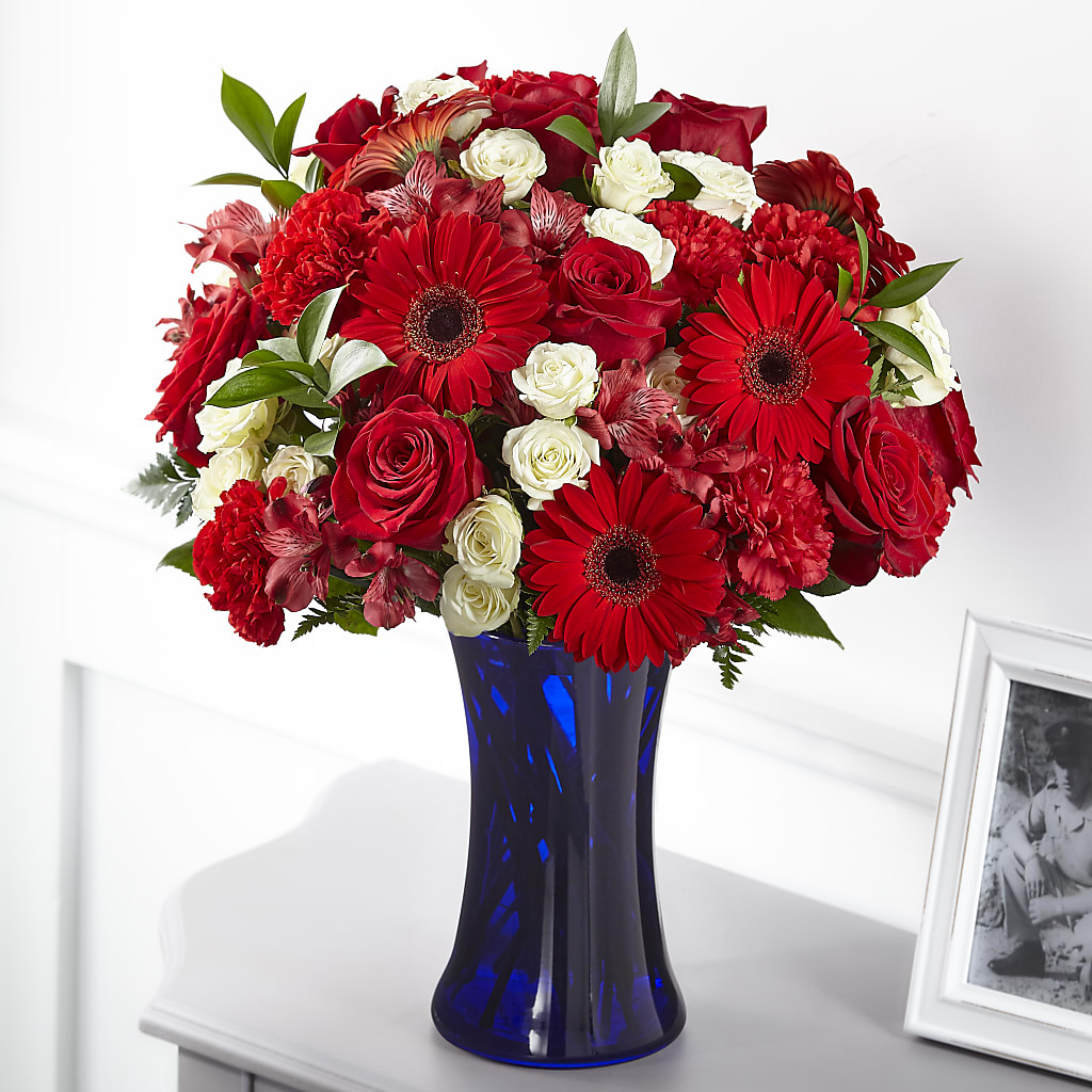 Hearts Embrace Bouquet – White Lilies N Paradise, Kokomo IN