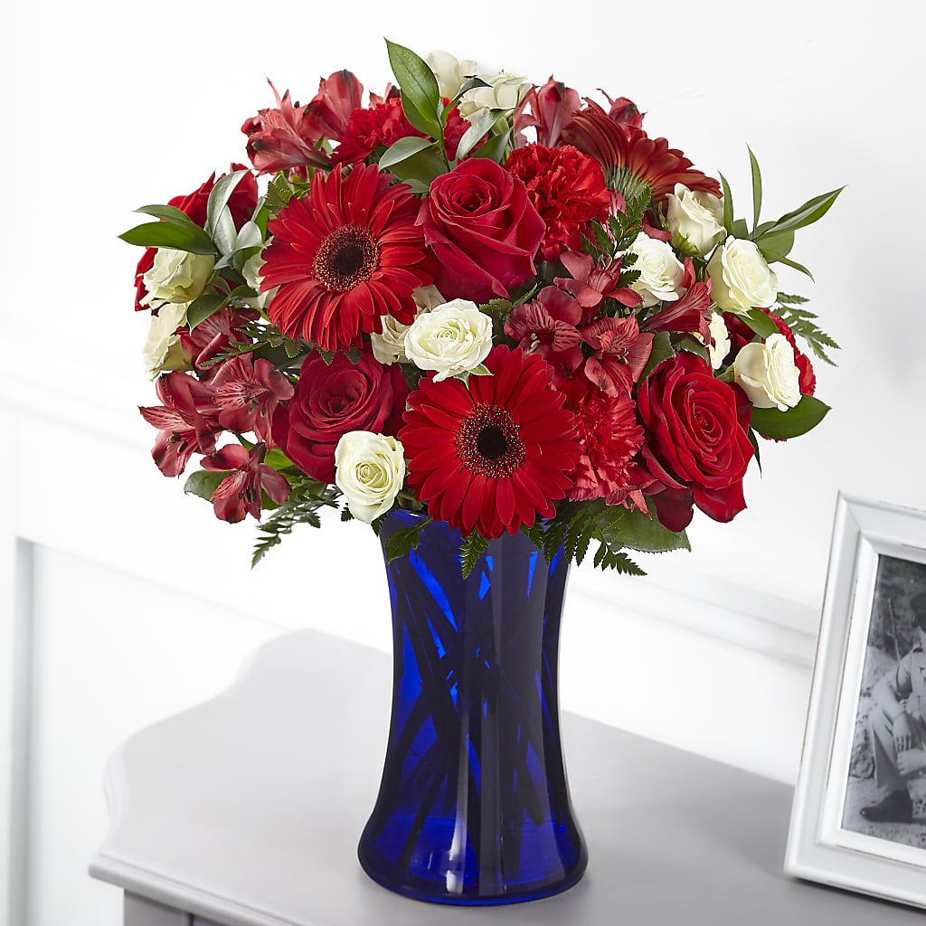 Hearts Embrace Bouquet – White Lilies N Paradise, Kokomo IN