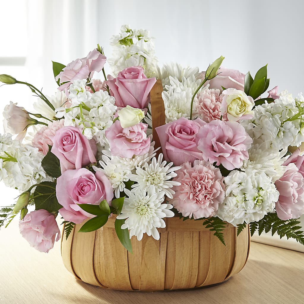 Always Graceful Basket – White Lilies N Paradise, Kokomo IN