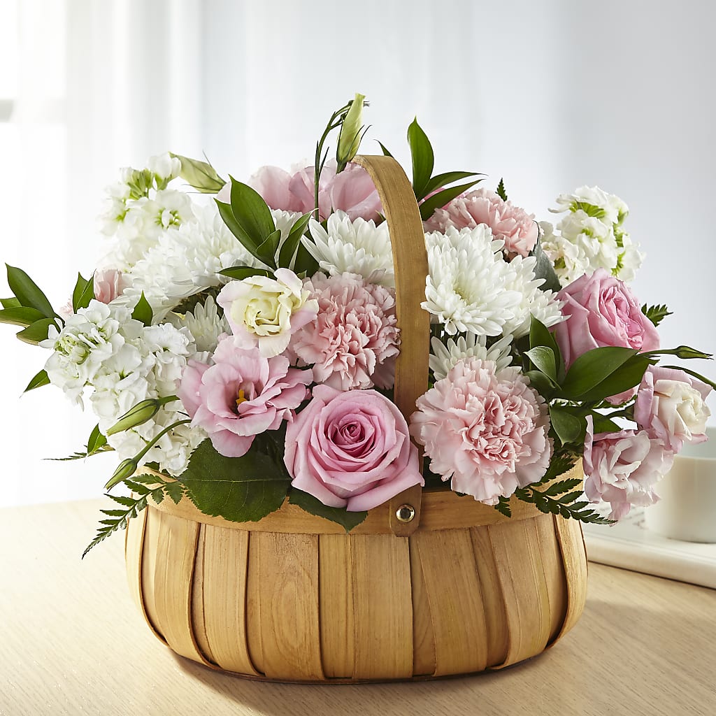 Always Graceful Basket – White Lilies N Paradise, Kokomo IN