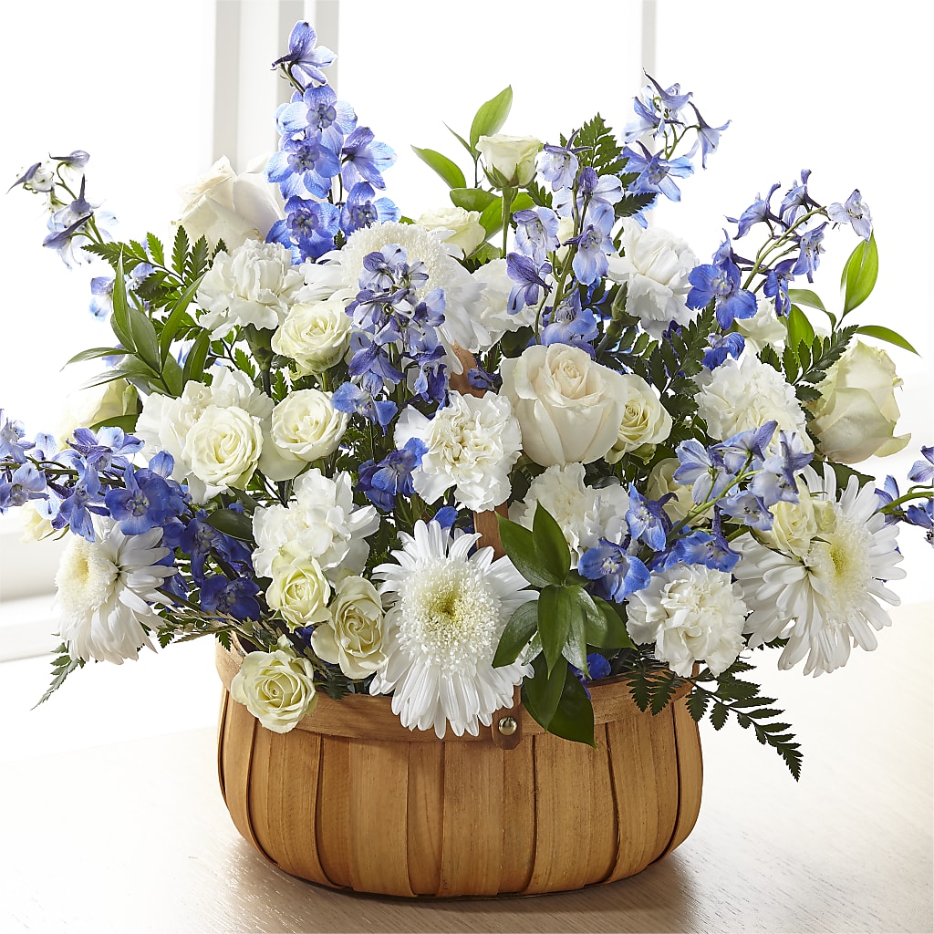 Harmony & Grace Basket – White Lilies N Paradise, Kokomo IN