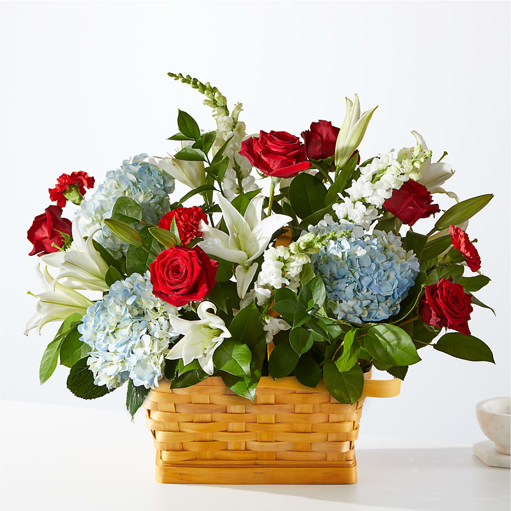 Greater Glory Basket – White Lilies N Paradise, Kokomo IN