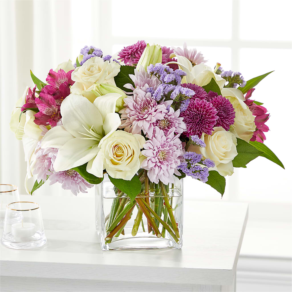 Cared For Bouquet – White Lilies N Paradise, Kokomo IN