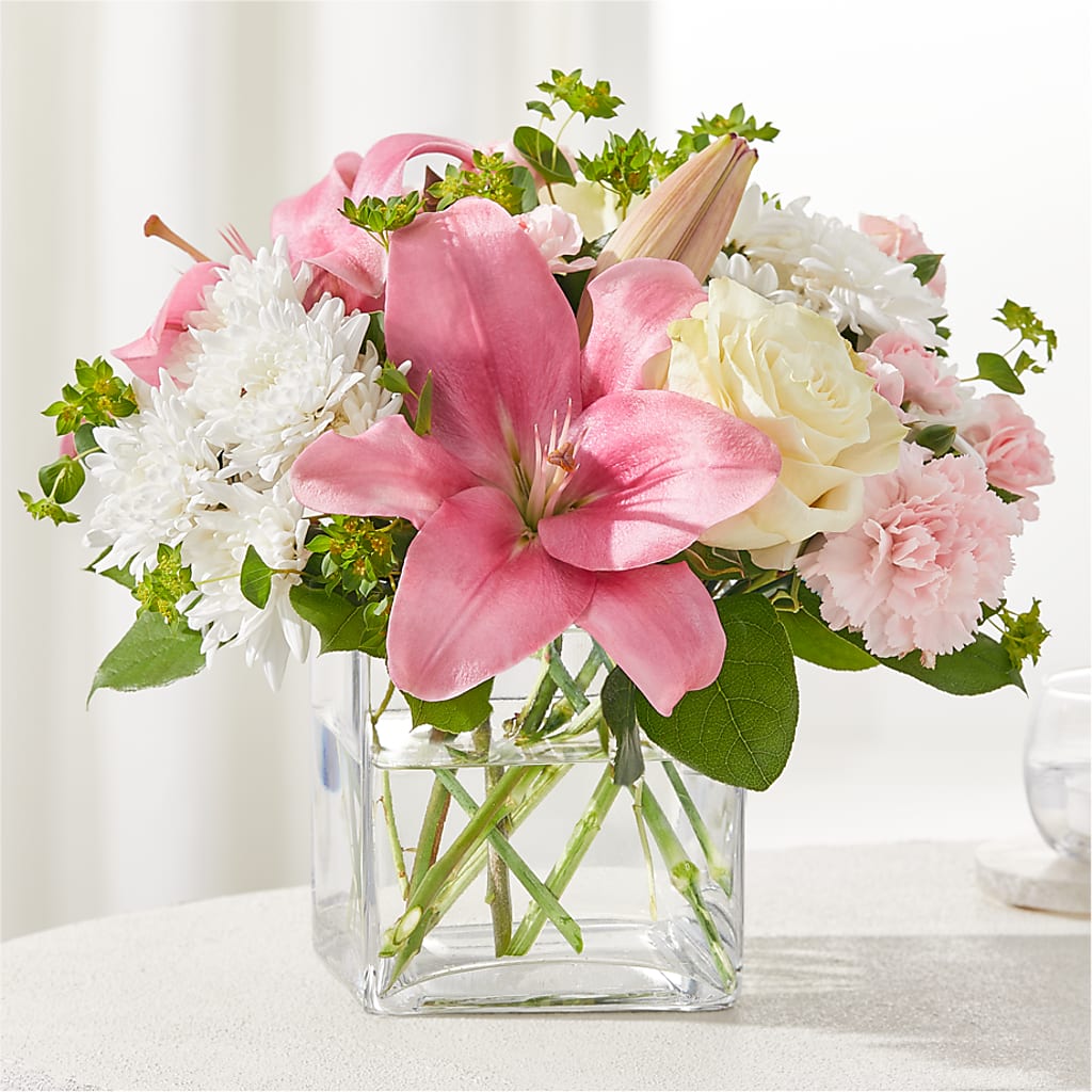 By Your Side Bouquet – White Lilies N Paradise, Kokomo IN