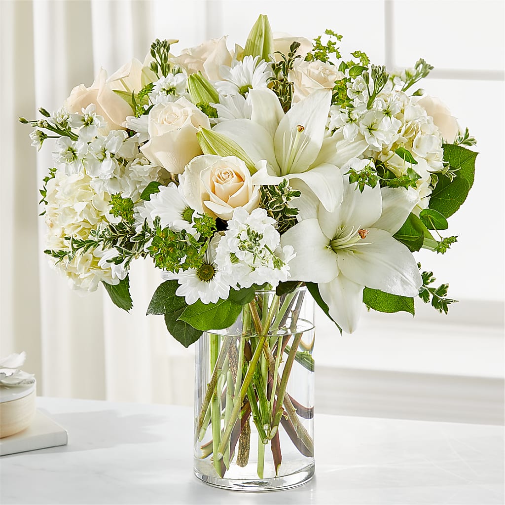 Hope & Renewal Bouquet – White Lilies N Paradise, Kokomo IN