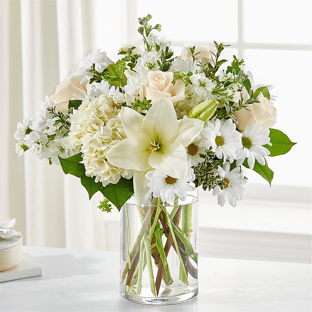 Hope & Renewal Bouquet – White Lilies N Paradise, Kokomo IN