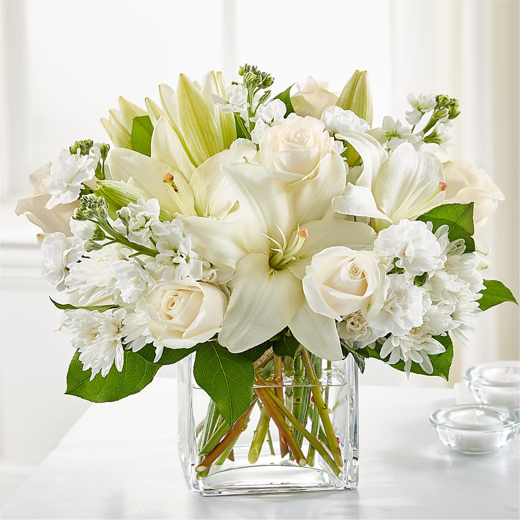 Gentle Breeze Bouquet – White Lilies N Paradise, Kokomo IN