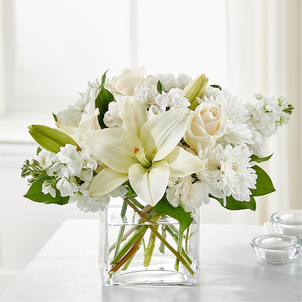 Gentle Breeze Bouquet – White Lilies N Paradise, Kokomo IN
