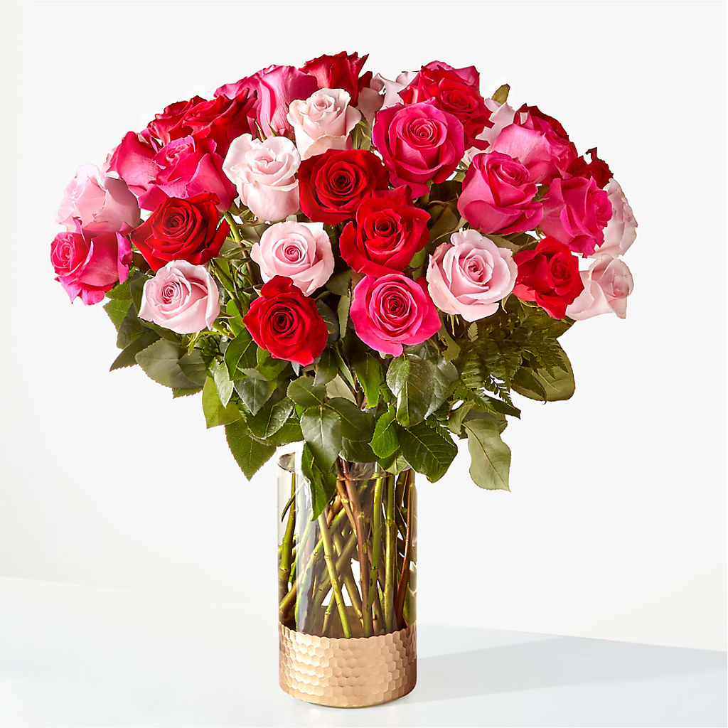 Love Notes Rose Bouquet – White Lilies N Paradise, Kokomo IN