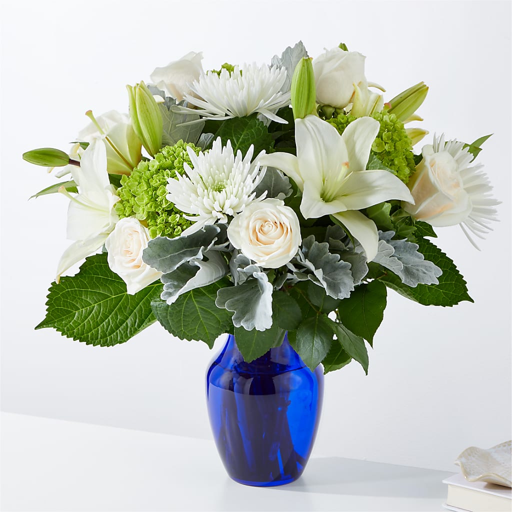 Snowy Dreams Bouquet – White Lilies N Paradise, Kokomo IN