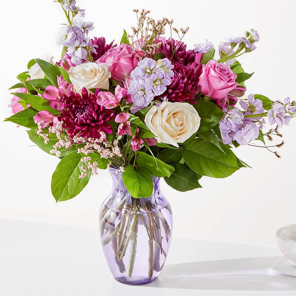Amethyst Dreams Bouquet – White Lilies N Paradise, Kokomo IN