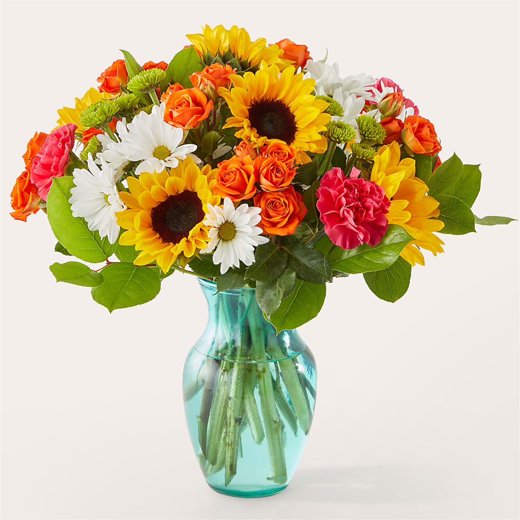 Sun-drenched Blooms Bouquet – White Lilies N Paradise, Kokomo IN