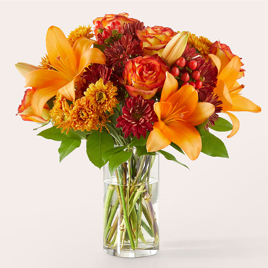 Autumnal Aroma Bouquet – White Lilies N Paradise, Kokomo IN