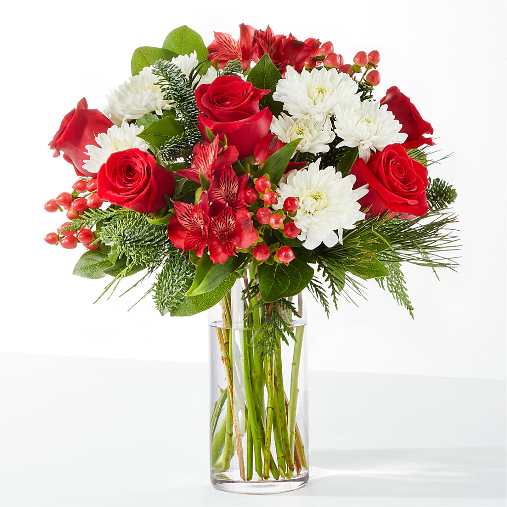 Letters to Santa Bouquet – White Lilies N Paradise, Kokomo IN