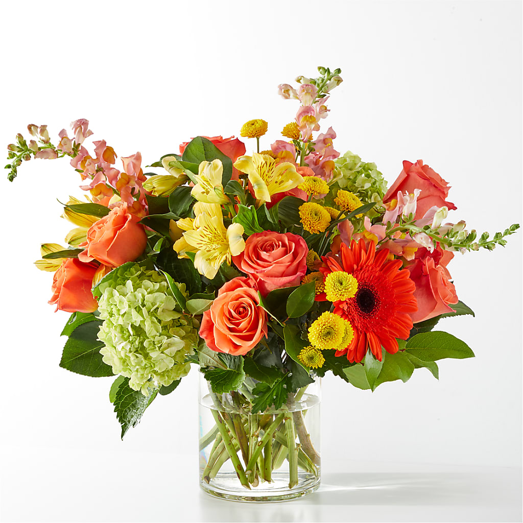 Autumn Sunshine Bouquet – White Lilies N Paradise, Kokomo IN