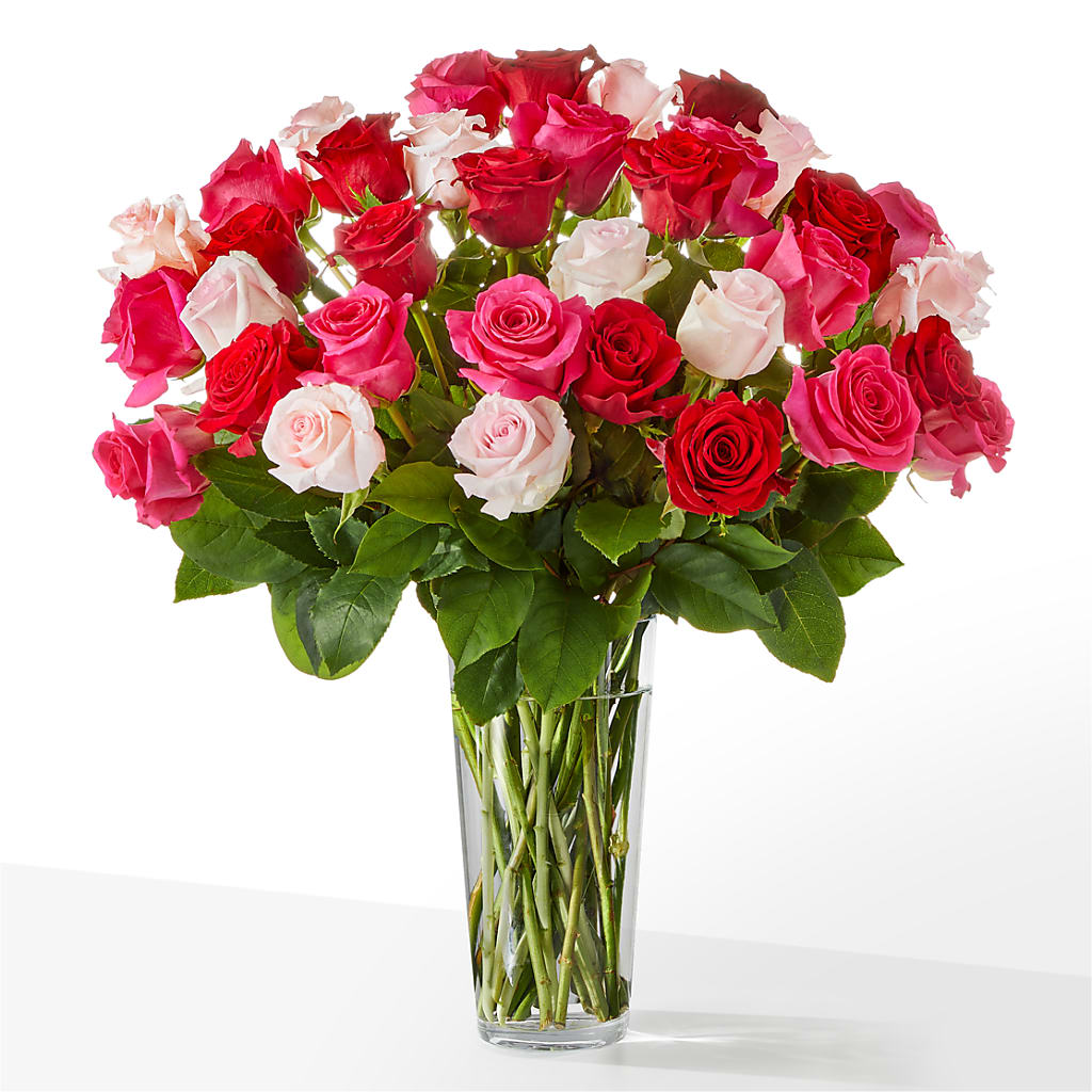 Charming Rose Bouquet – White Lilies N Paradise, Kokomo IN