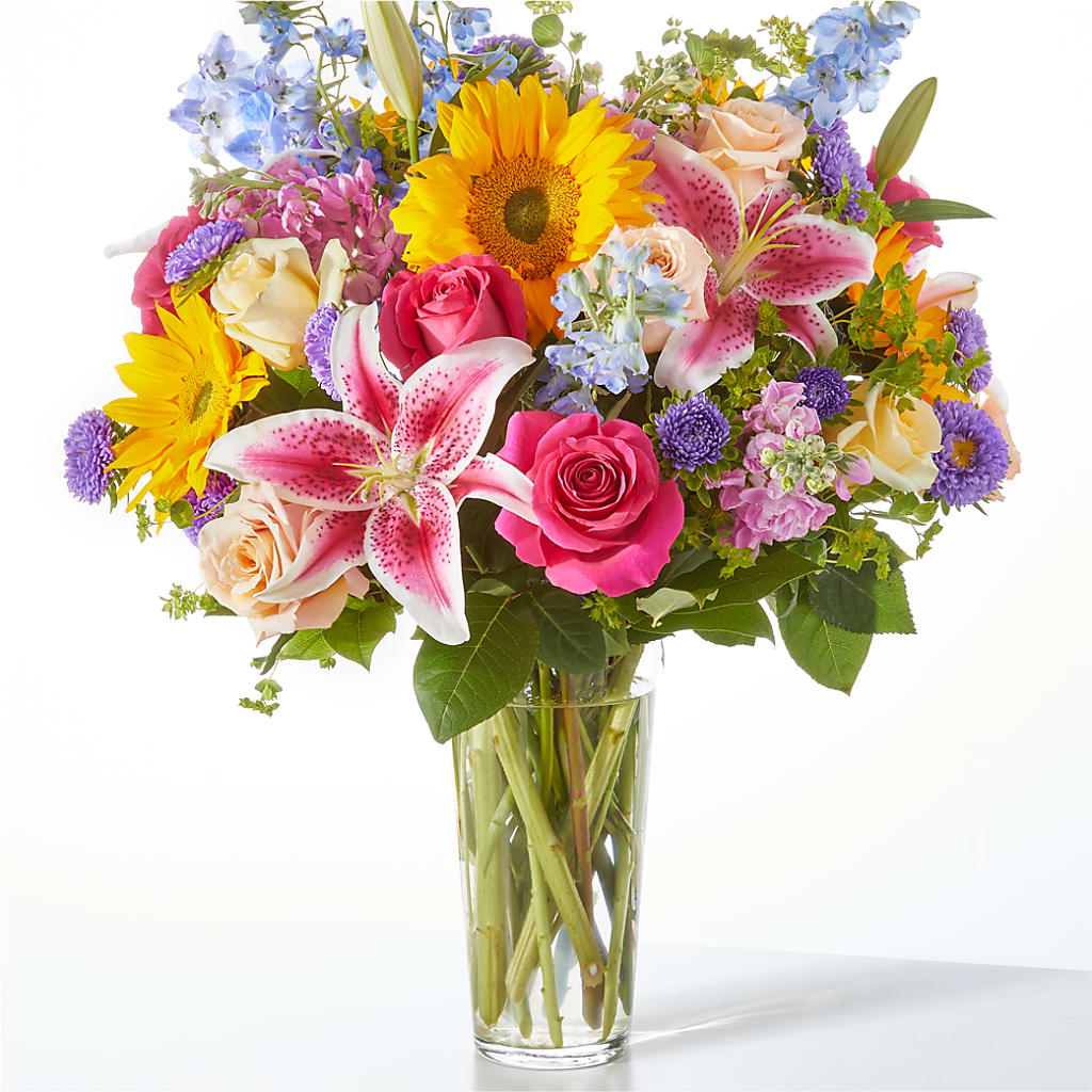 Dreamy Meadows Bouquet – White Lilies N Paradise, Kokomo IN
