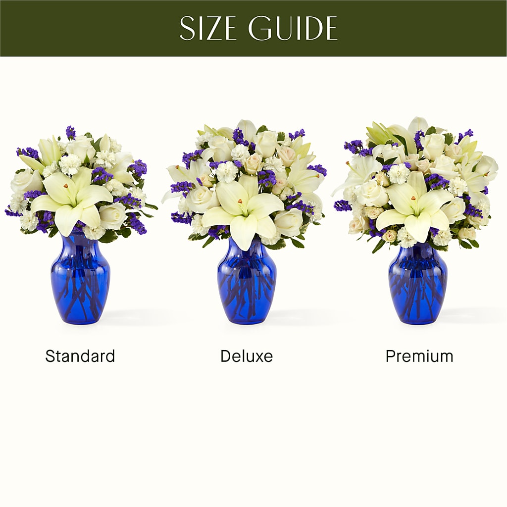 Sapphire Rush Bouquet – White Lilies N Paradise, Kokomo IN