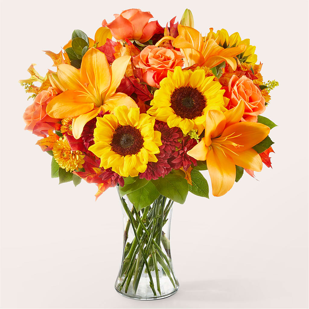 Sunny Side Bouquet – White Lilies N Paradise, Kokomo IN
