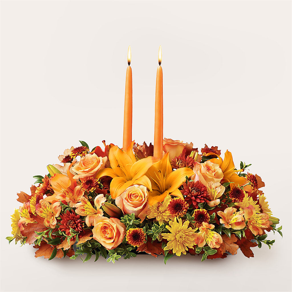 Traditions Centerpiece – White Lilies N Paradise, Kokomo IN