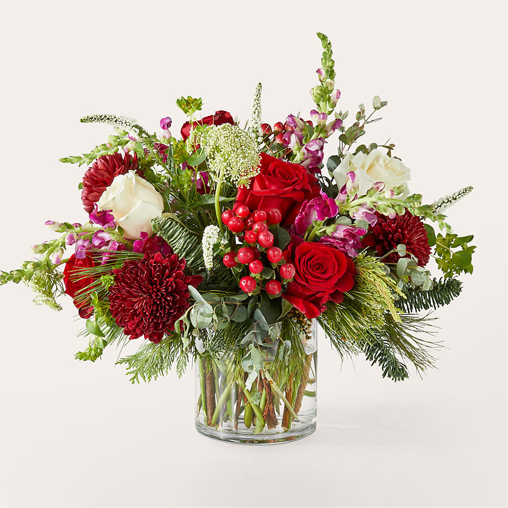 Cranberry Fizz Bouquet – White Lilies N Paradise, Kokomo IN