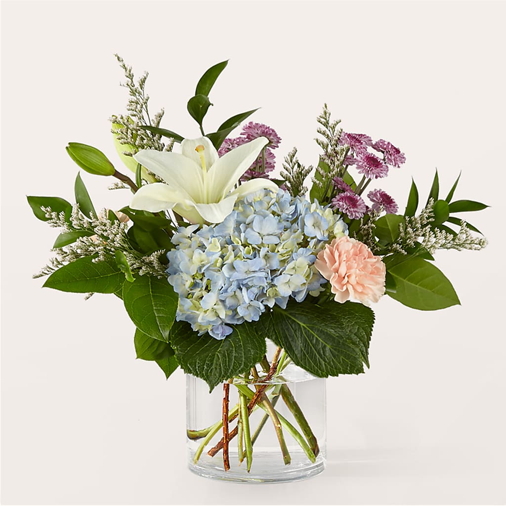 Slow Mornings Bouquet – White Lilies N Paradise, Kokomo IN