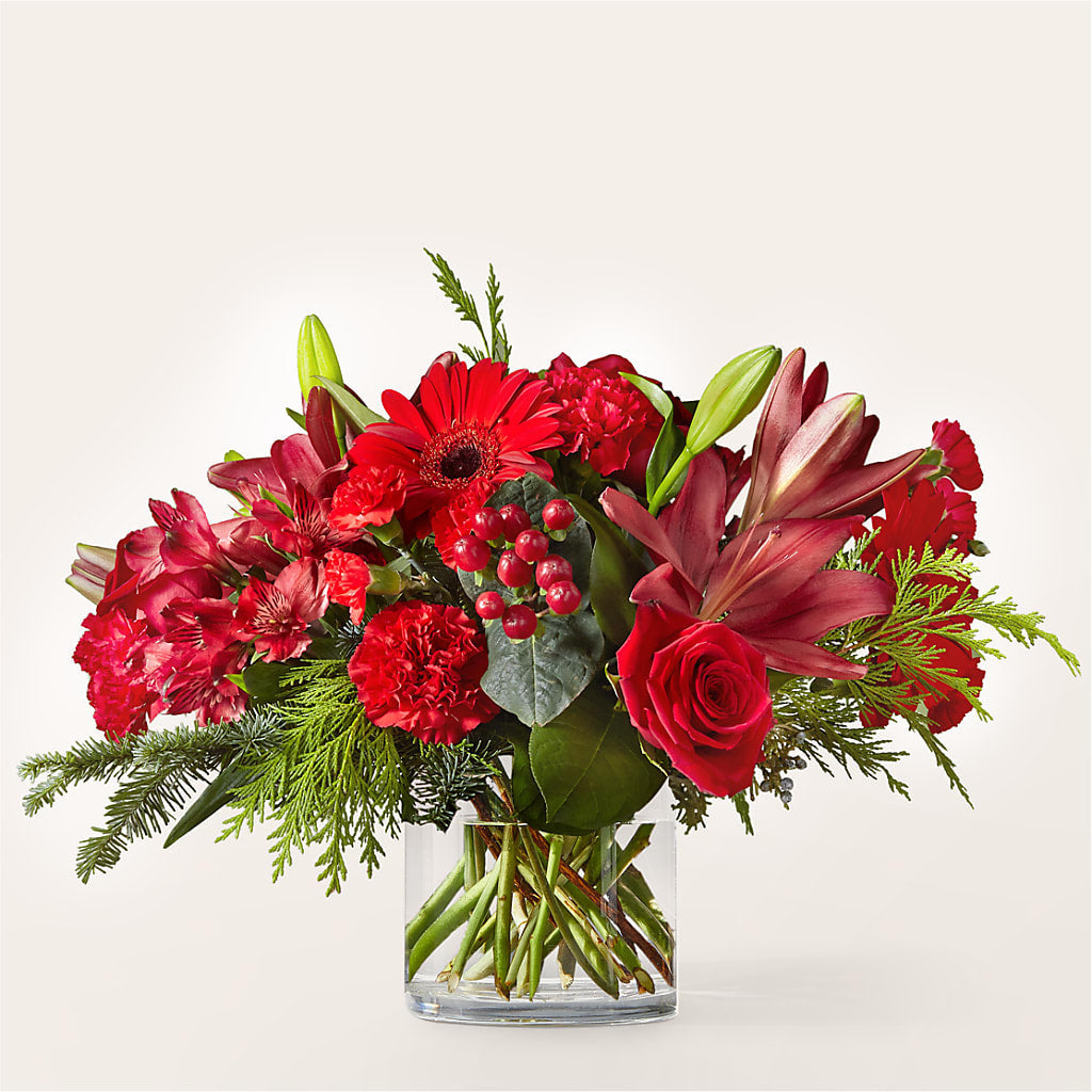 Friendsmas Bouquet – White Lilies N Paradise, Kokomo IN