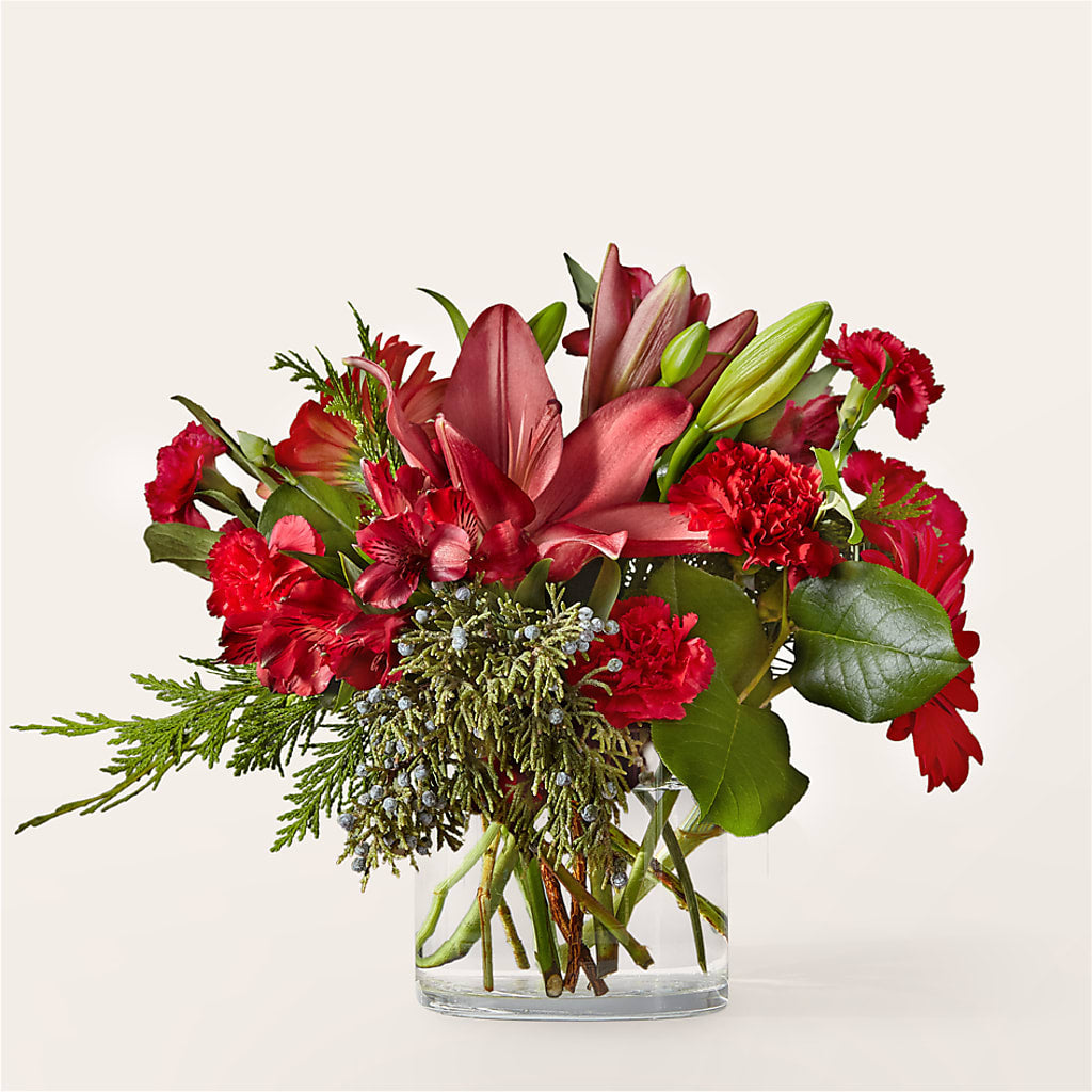Friendsmas Bouquet – White Lilies N Paradise, Kokomo IN