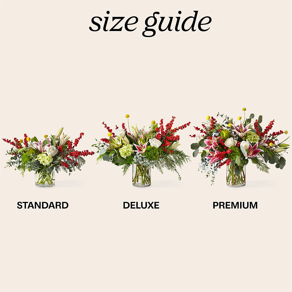 Berry & Bright Bouquet – White Lilies N Paradise, Kokomo IN