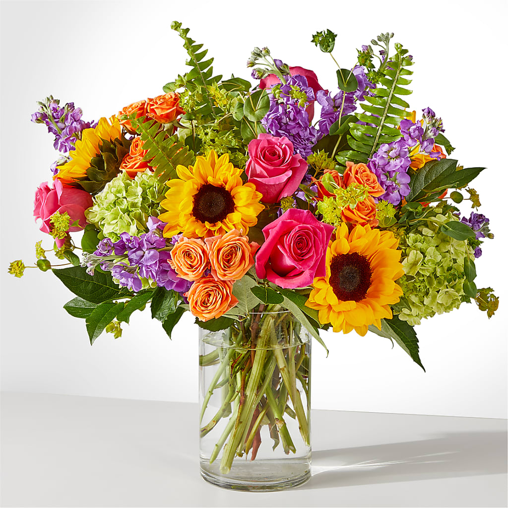 Vibrant Greetings Bouquet – White Lilies N Paradise, Kokomo IN