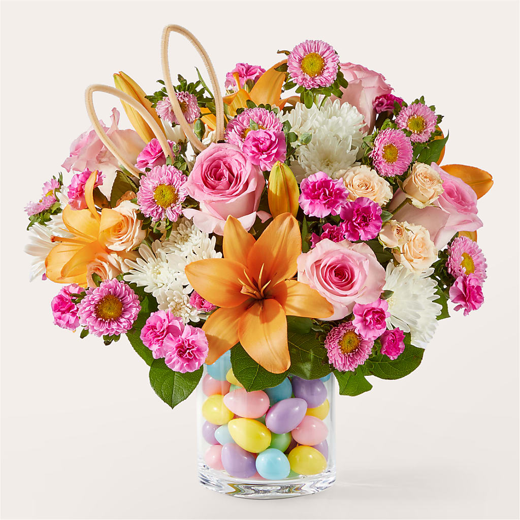 Hop to It Bouquet – White Lilies N Paradise, Kokomo IN