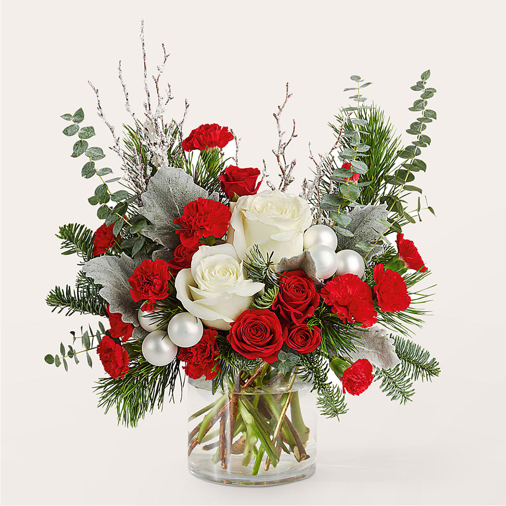 Trimming the Tree Bouquet – White Lilies N Paradise, Kokomo IN