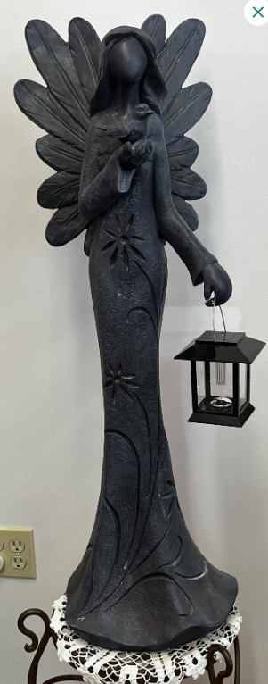 Angel Statue with Lantern –  White Lilies N Paradise, Kokomo IN