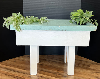 Custom Bench with Flower Planter Pockets –  White Lilies N Paradise, Kokomo IN