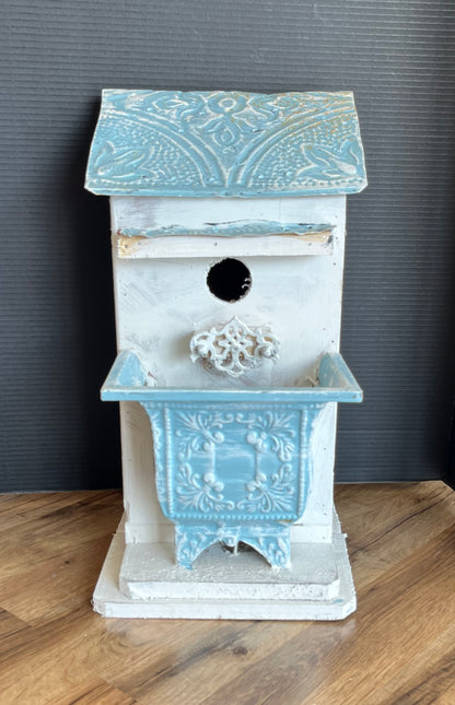 Custom Birdhouse with Planter –  White Lilies N Paradise, Kokomo IN
