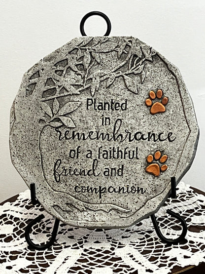 Pet Memory Stone –  White Lilies N Paradise, Kokomo IN