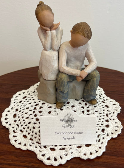 WillowTree Figurine - “Brother and Sister” –  White Lilies N Paradise, Kokomo IN