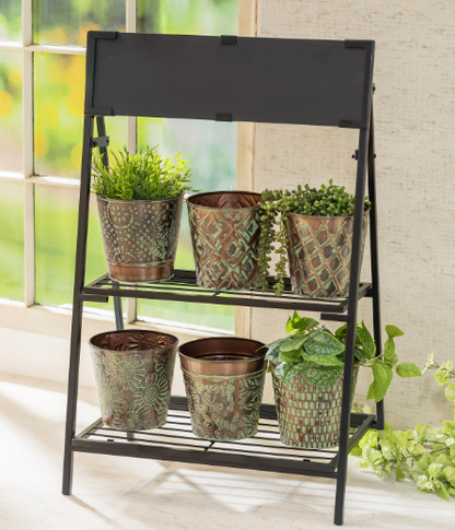 Metal Embossed Planters –  White Lilies N Paradise, Kokomo IN