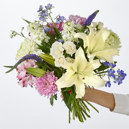 Winter Celebration Bouquet –  White Lilies N Paradise, Kokomo IN