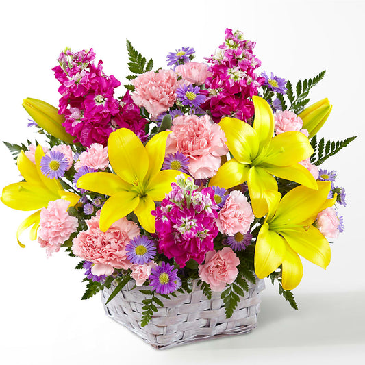 Bright Lights Bouquet –  White Lilies N Paradise, Kokomo IN