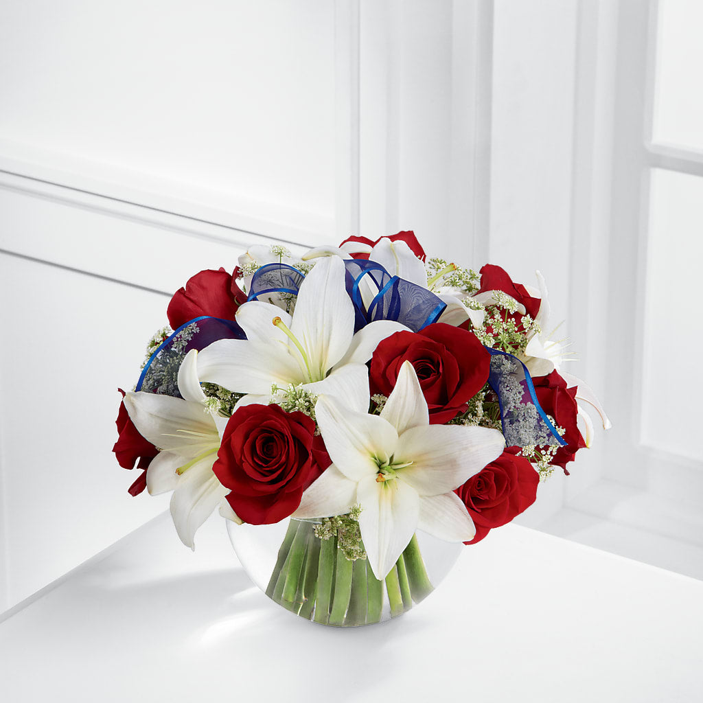 Independence Bouquet –  White Lilies N Paradise, Kokomo IN