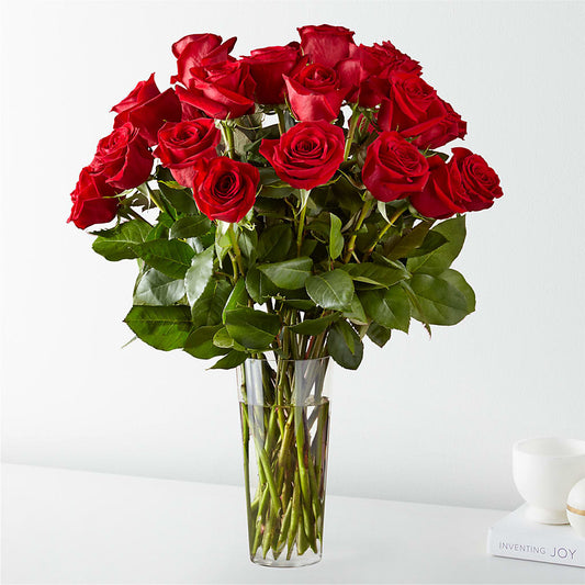 Long Stem Red Rose Bouquet –  White Lilies N Paradise, Kokomo IN