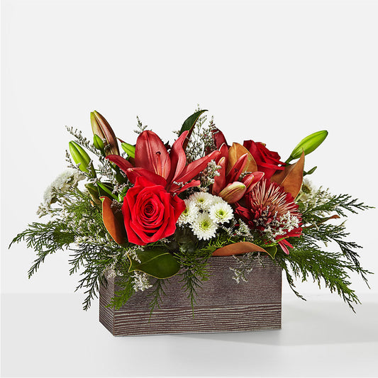 Christmas Break Bouquet –  White Lilies N Paradise, Kokomo IN