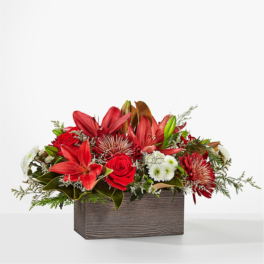 Christmas Break Bouquet –  White Lilies N Paradise, Kokomo IN