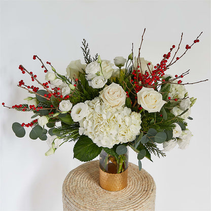 Frosted Windows Bouquet –  White Lilies N Paradise, Kokomo IN