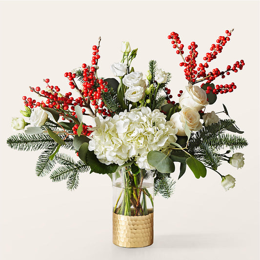 Frosted Windows Bouquet –  White Lilies N Paradise, Kokomo IN